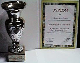 Dyplom uznania PIP oraz puchar